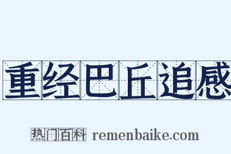 重经巴丘追感是什么意思的图片
